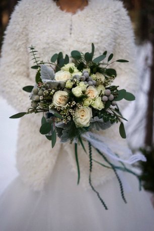Зимний букет невесты