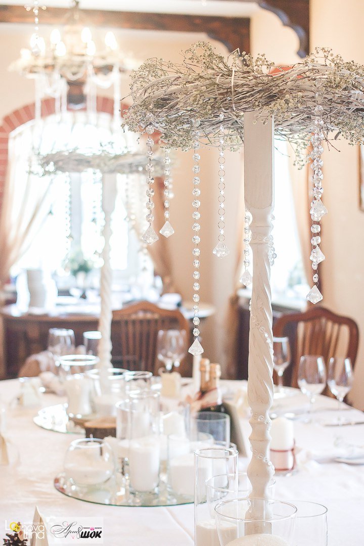 Декор свадебного ужина