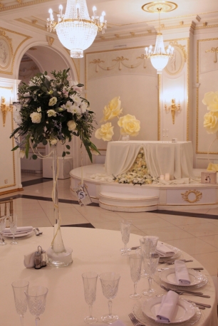 Оформление ресторана. Зимняя свадьба