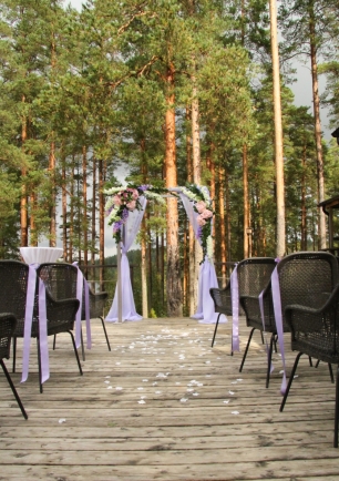 Оформление выездной регистрации. Арка