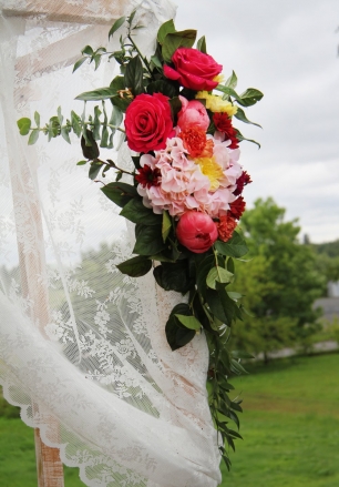 Свадебная флористика. Оформление выездной регистрации