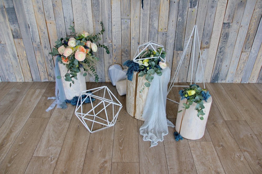 геометрический декор фотозоны