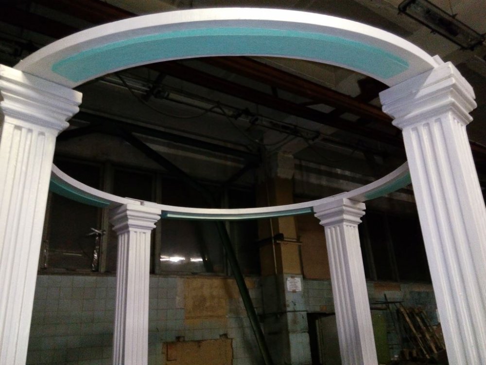 Свадебная арка "Пальмира". Ореол в виде кольца.