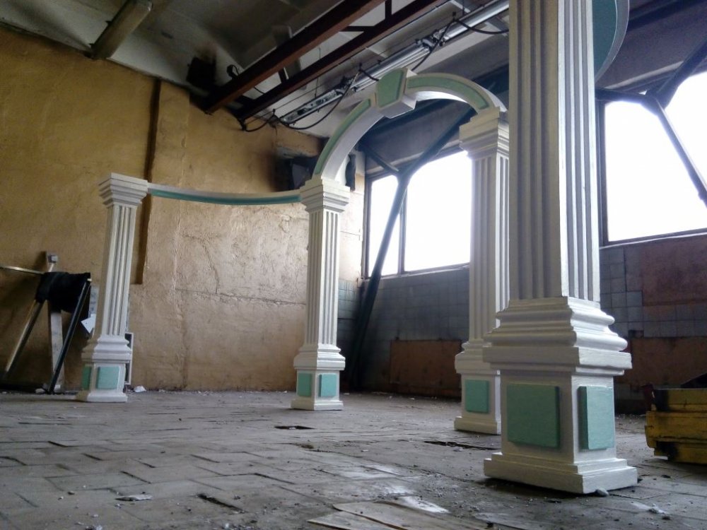 Свадебная арка "Вавилон". Вид с боку.