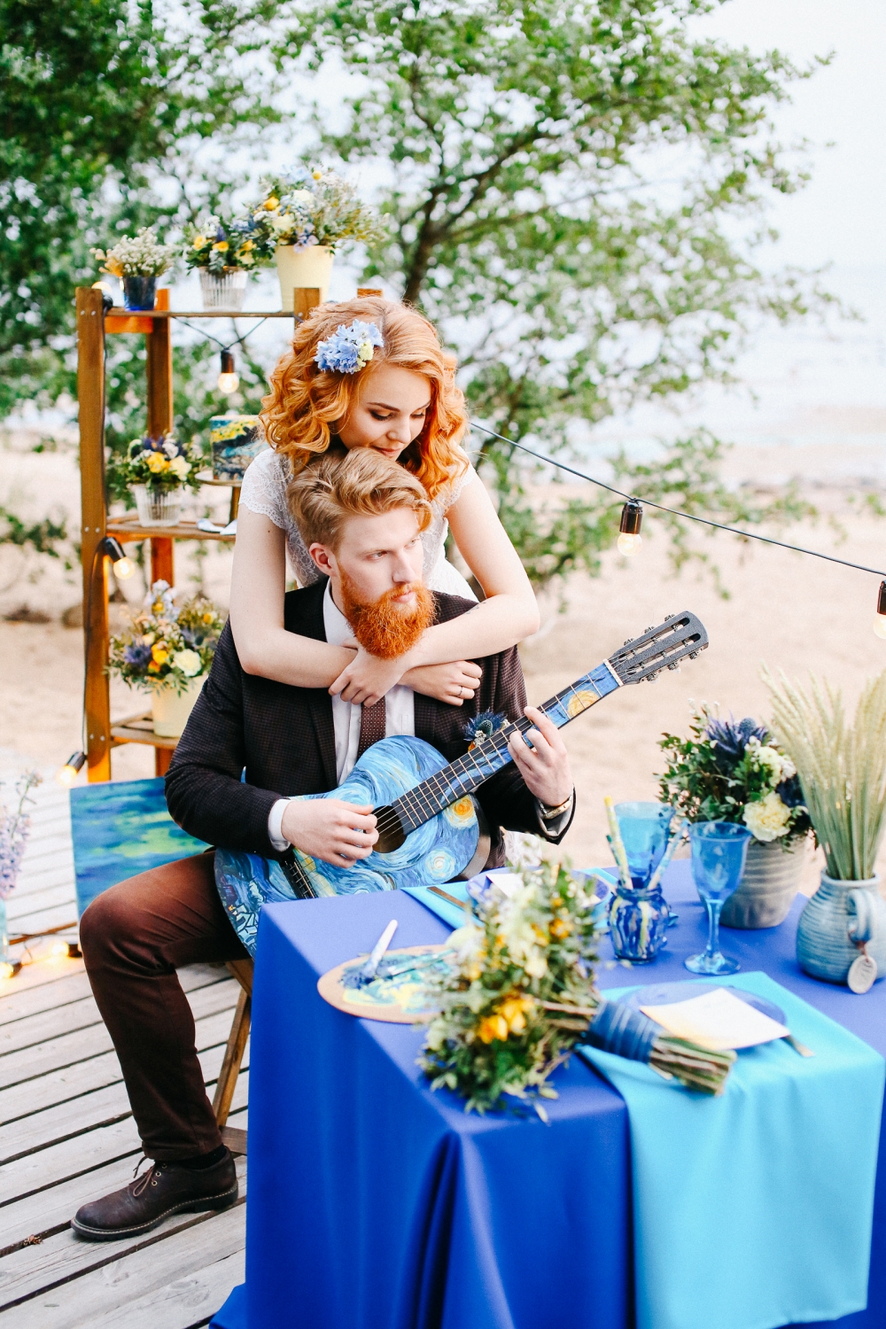 Фотосессия по мотивам картины Ван Гога "Звездная ночь"