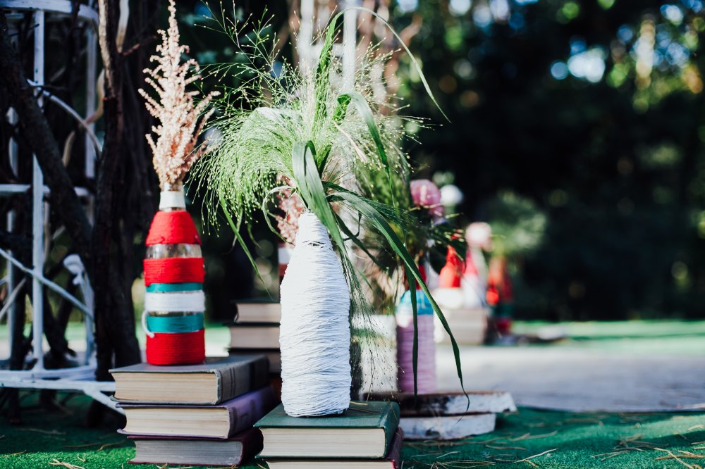 Оформление выездной регистрации в стиле бохо