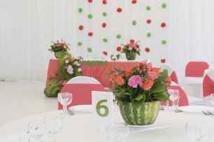 Арбузные вазочки для арбузной свадьбы