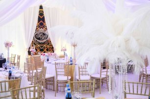 Оформление зала в стиле Гэтсби