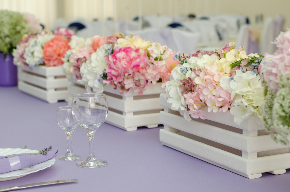 Цветочные композиции в украшении президиума