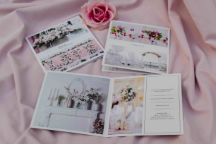 Пригласительные, созданные для выставки WedBy.me