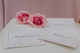 Пример дизайна меню и приглашений