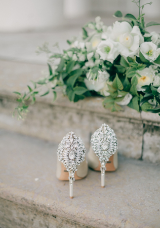 свадебные туфли с камнями, декор DAKODA STUDIO