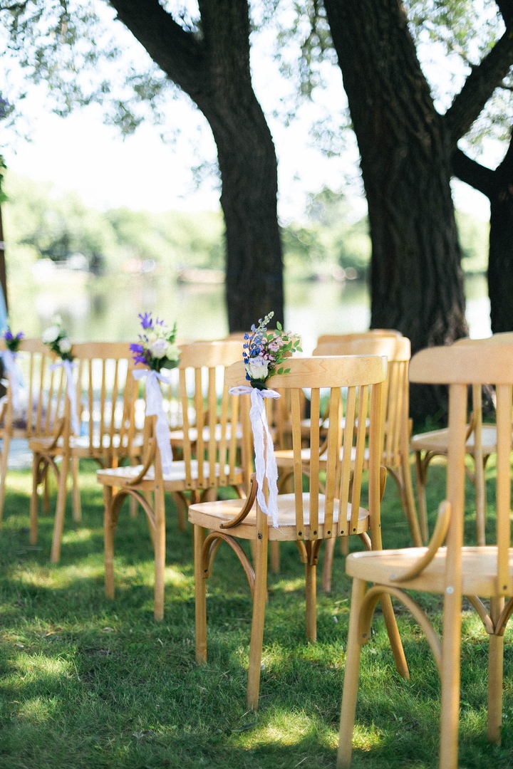 Свадьба в стиле прованс. Сиренево-голубая свадьба.
