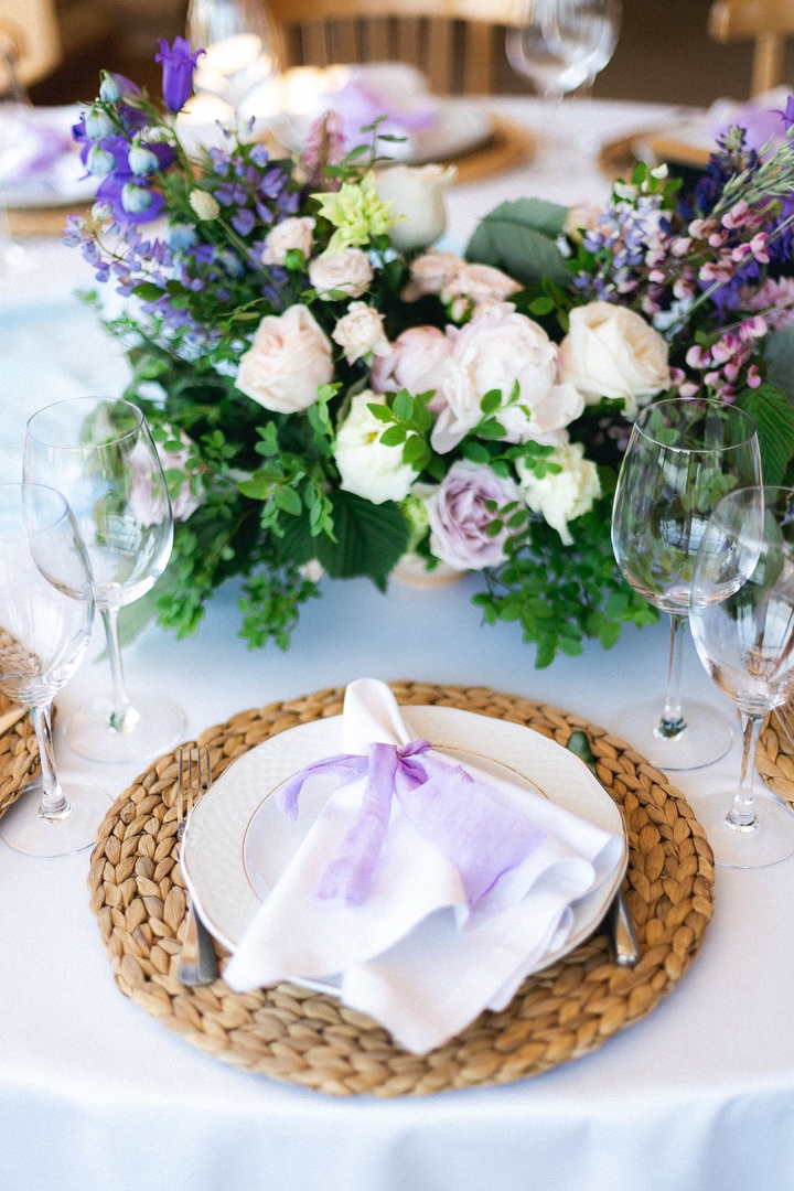 Свадьба в стиле прованс. Сиренево-голубая свадьба.