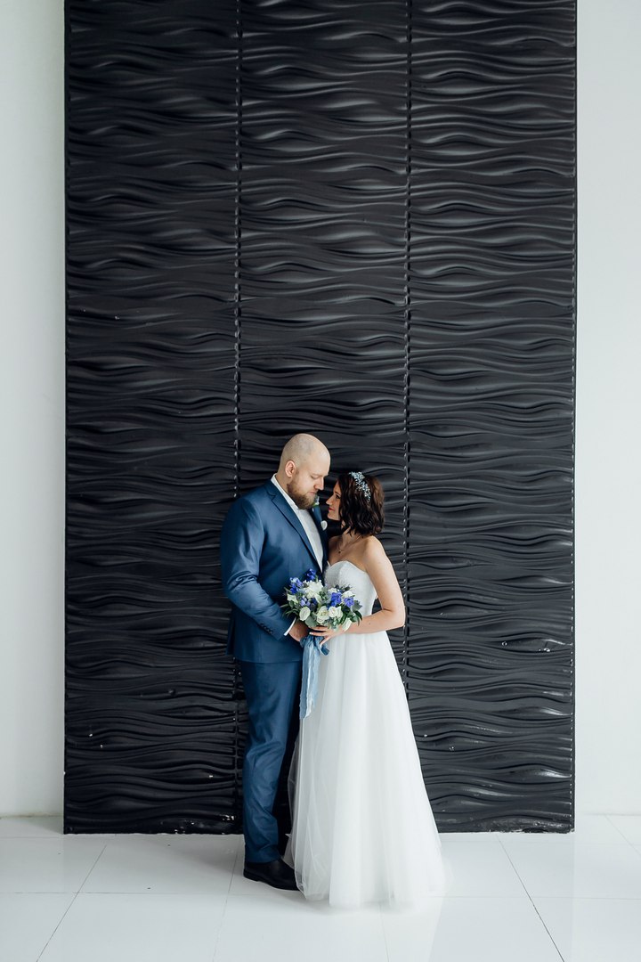 Сине-белая свадьба.