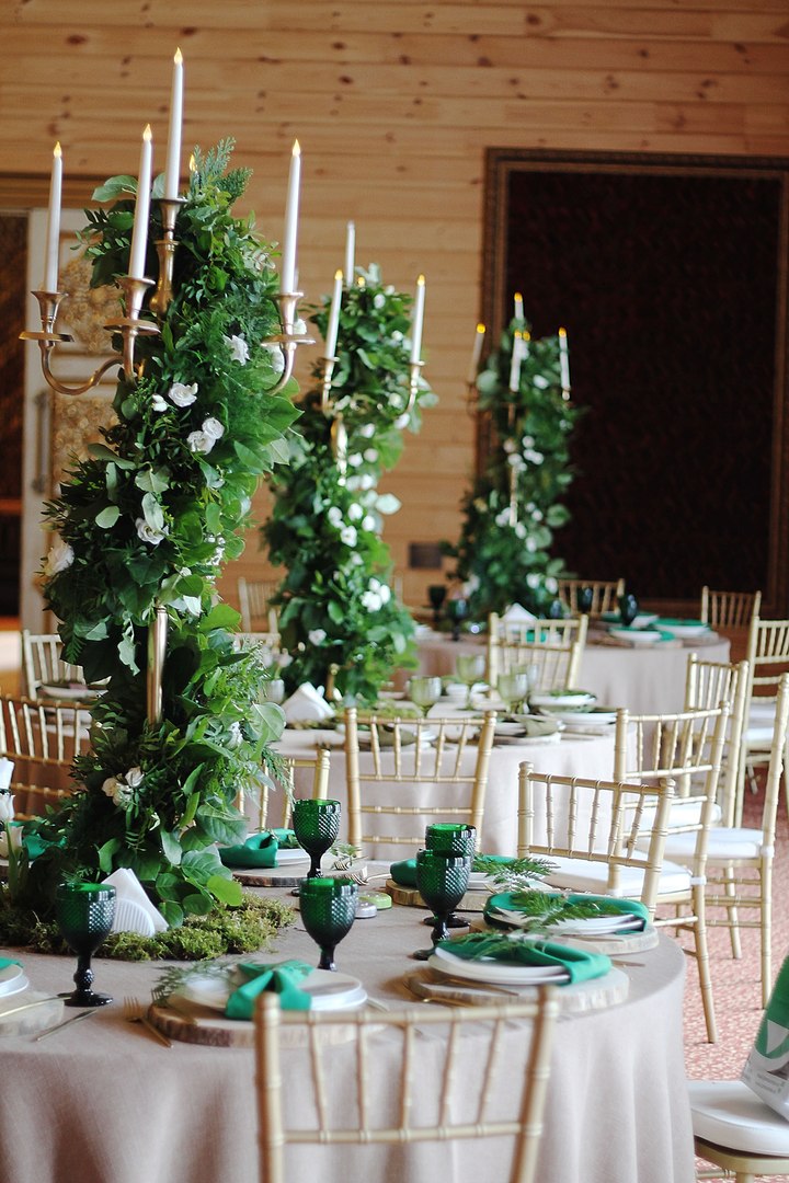 Greenery в свадебном декоре – и речь не только о цвете