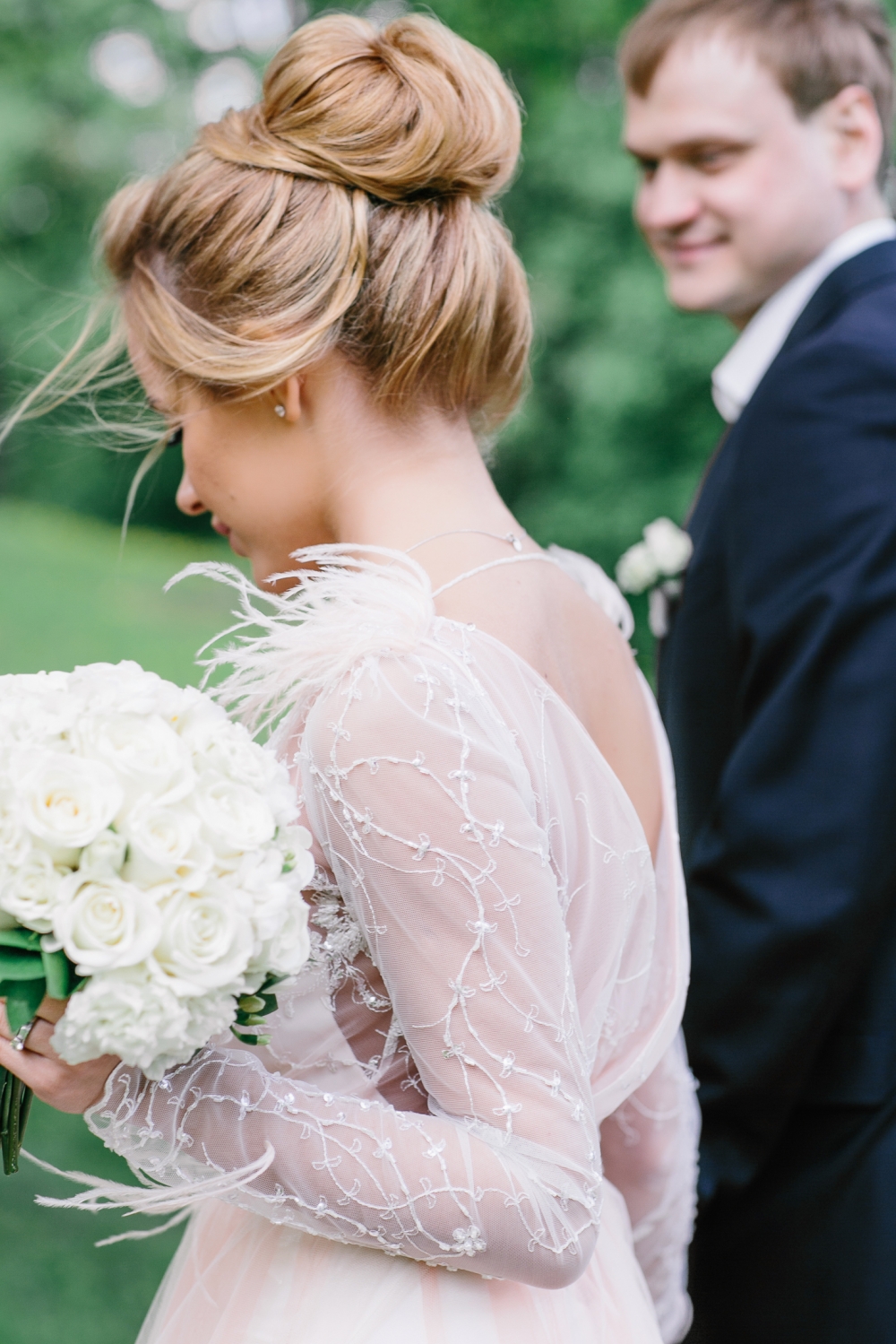 Белый букет невесты