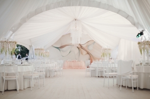 Оформление свадебного ужина