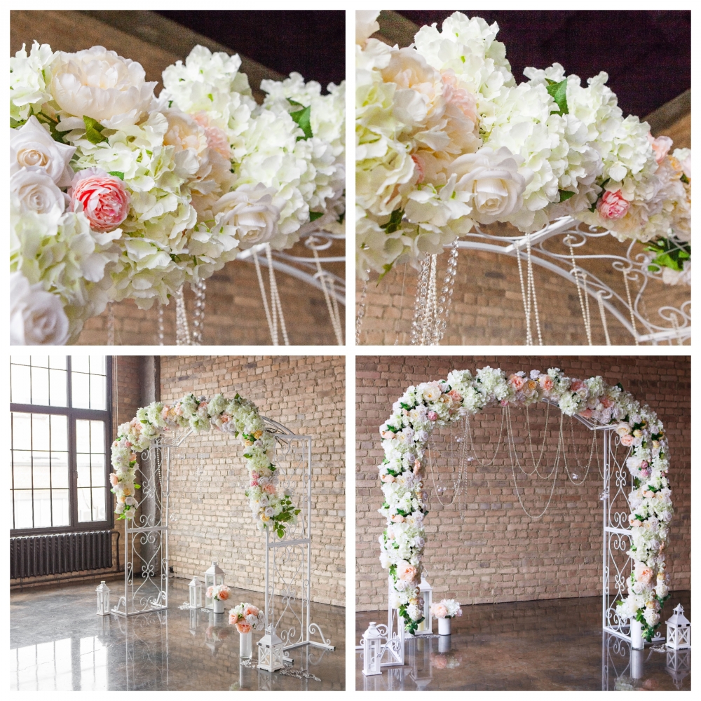 аренда арки с искусственными цветами   - 6900 руб