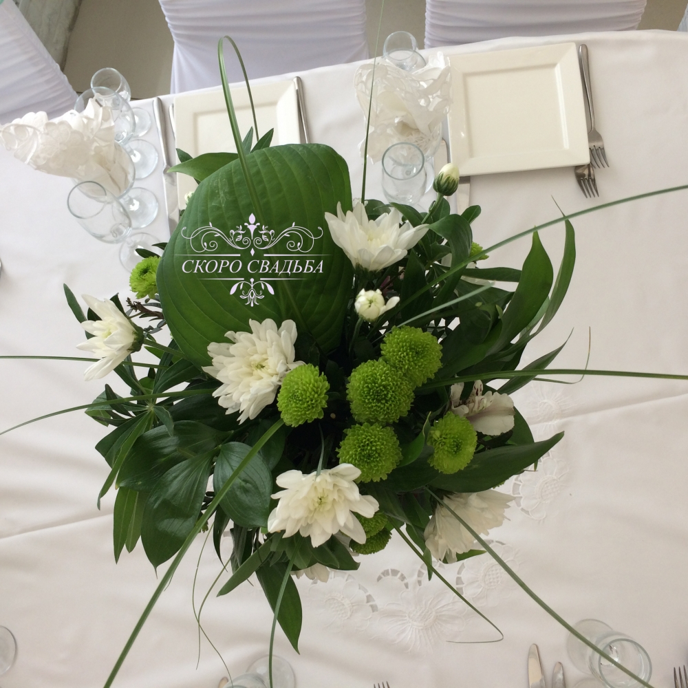 Флористическое оформление свадьбы Юрия и Александры Le Glamour
