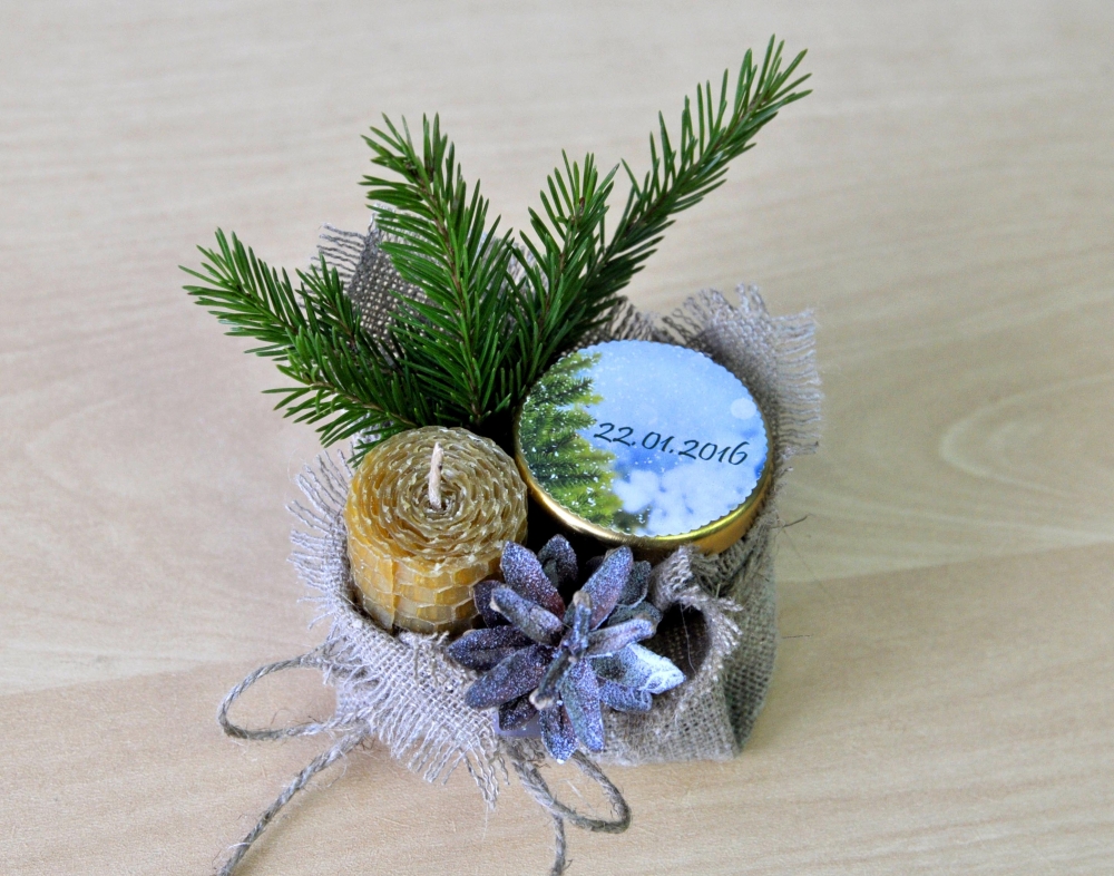 бонбоньерки для зимней свадьбы