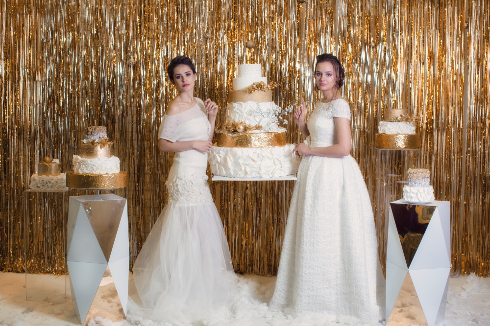 Золотая фотозона для фуршета