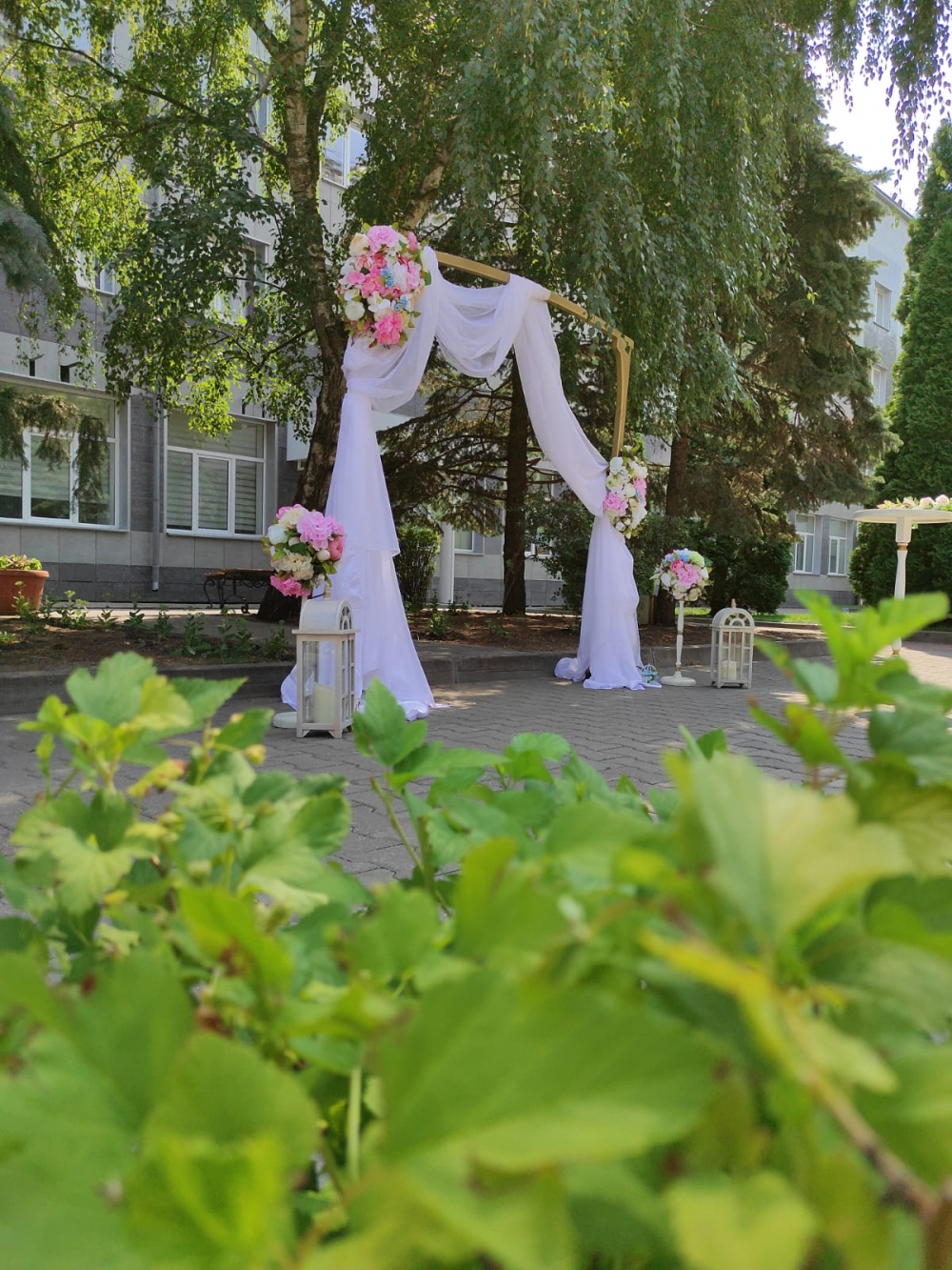 Выездная регистрация свадебная арка 