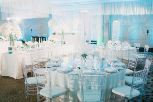 Воздушное оформление гостевых столов