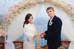 Оформление выездной церемонии в Балаклавском Эдеме