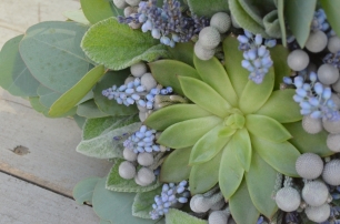 Букет с суккулентами