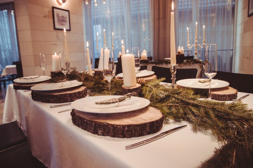 Оформление стола гостей