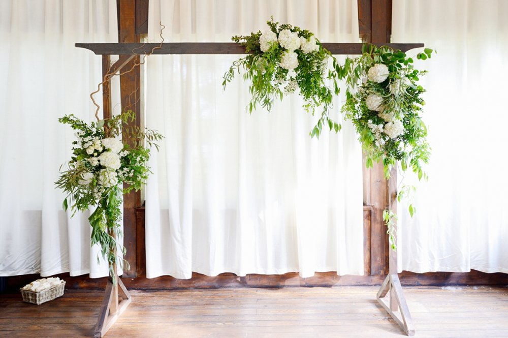 свадебная арка, свадебная церемония, ботаническая свадьба