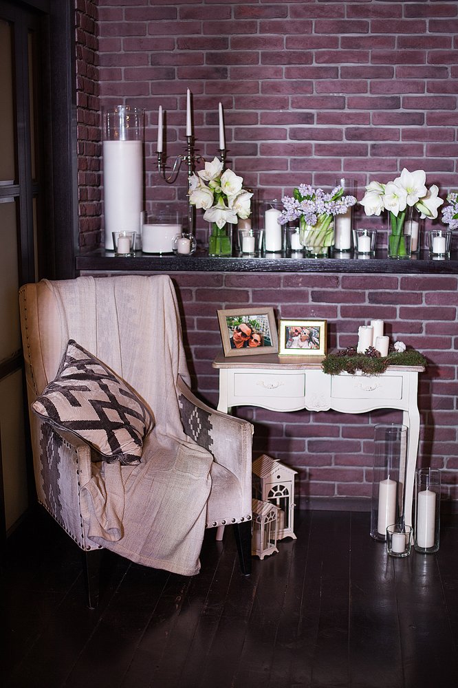 Фотозона на зимней свадьбе