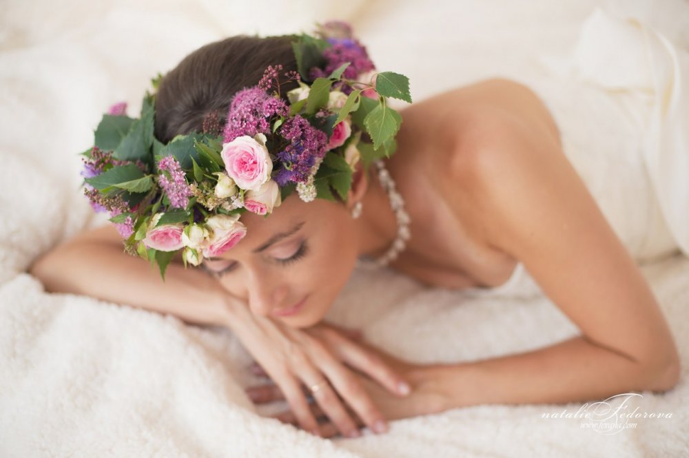 Цветочный венок невесты