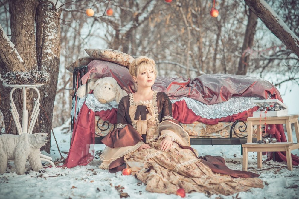 Фото сессия в стиле "Спящая красавица"