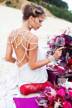 Потрясающая спинка свадебного платья