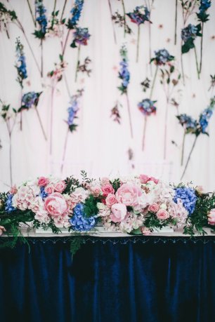 Цветочные композиции на столах