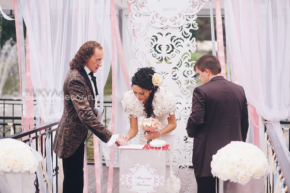 Декор выездной регистрации