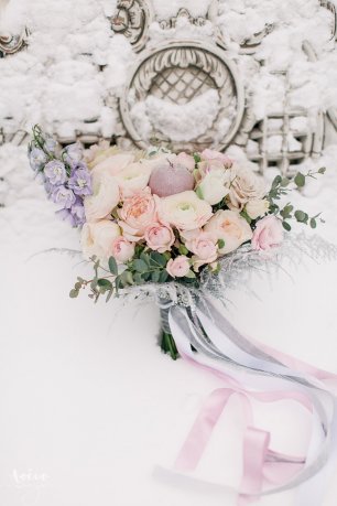 Нежный пастельный букет невесты