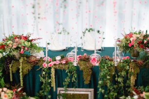 Детали декора свадебного стола