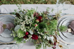 Сервировка столика для двоих