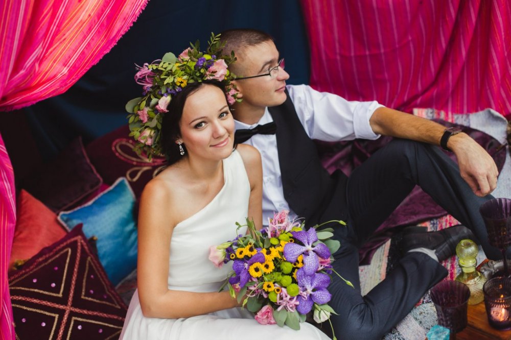 Свадебная фотосессия Марины и Стаса в стиле бохо