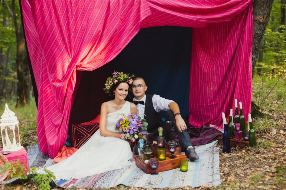 Свадебная фотосессия Марины и Стаса в стиле бохо