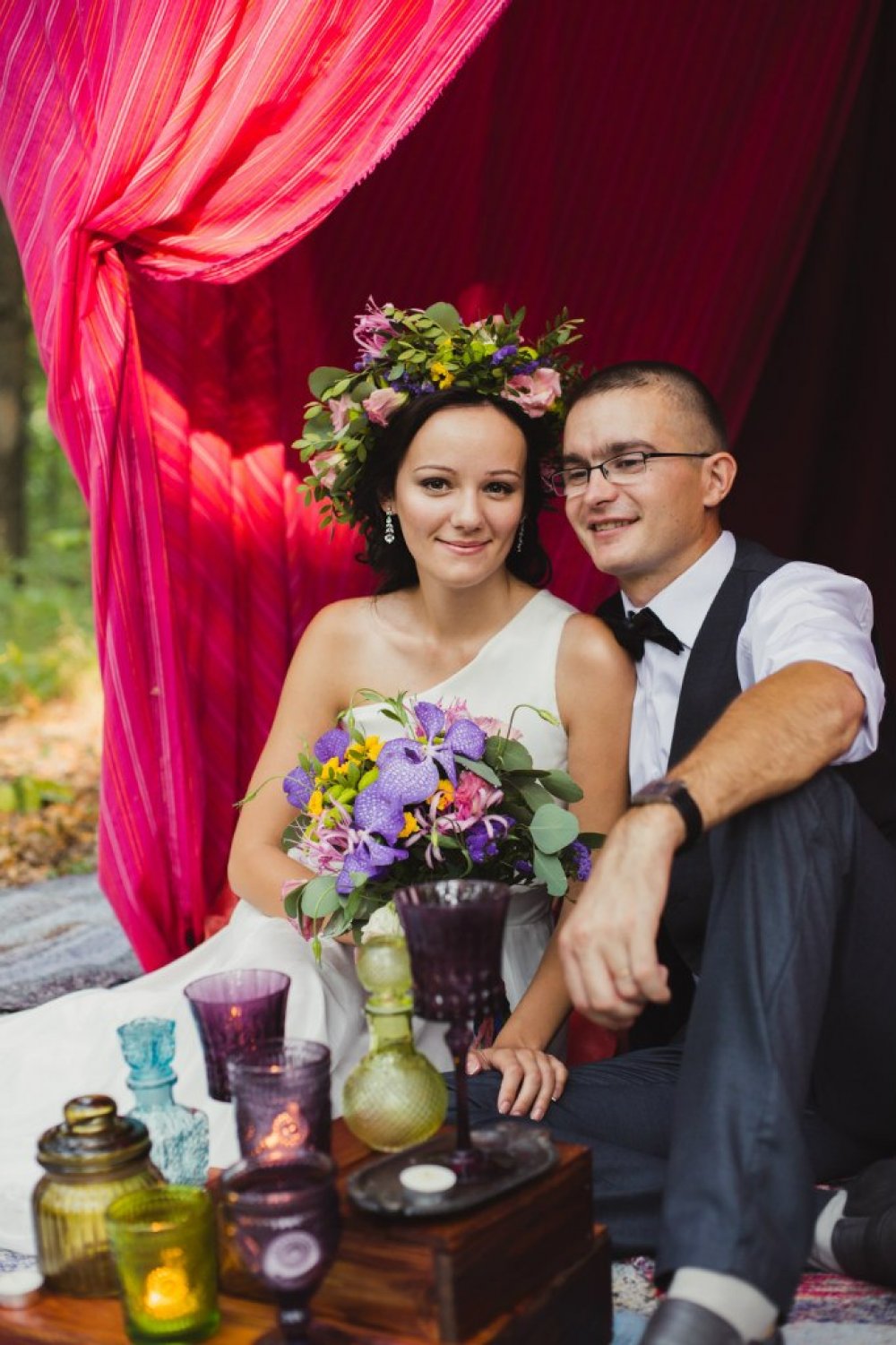 Свадебная фотосессия Марины и Стаса в стиле бохо
