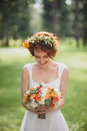 Летний и задорный образ невесты