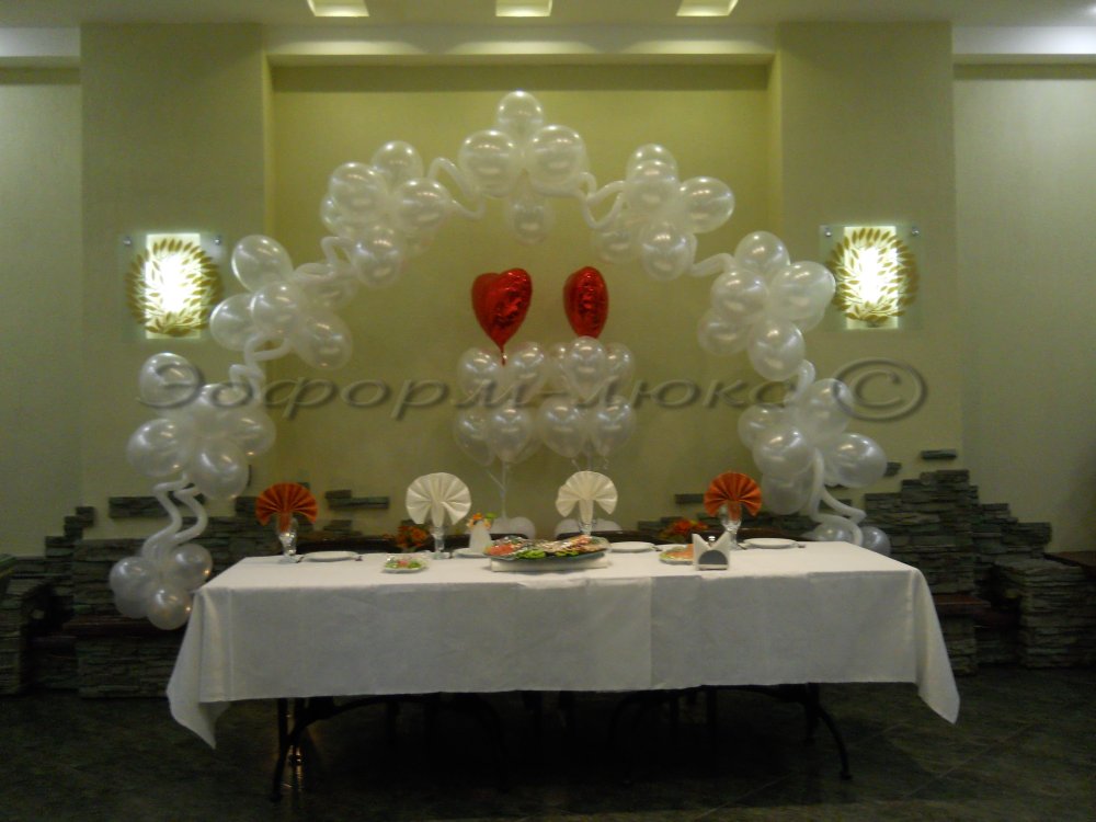 Арка "МОДЕРН" + 2 букета из шаров. 