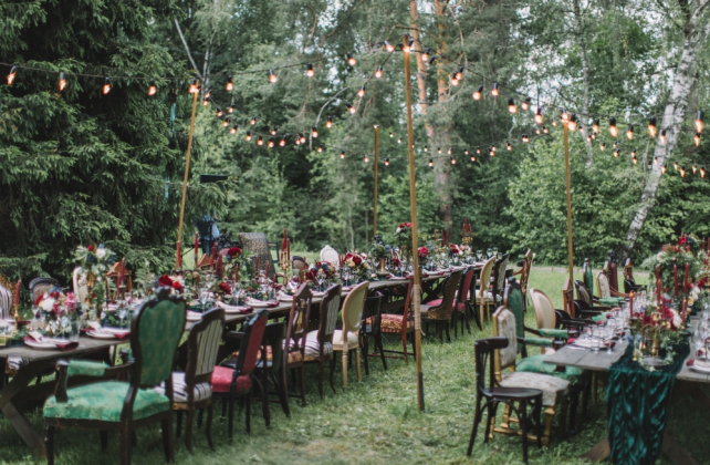 тренды свадебного декора 2019, торжество под открытым небом, декор HOLIDAY EVERYDAY