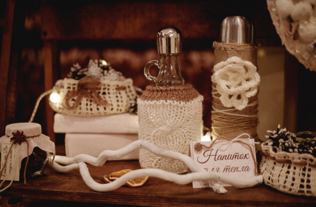 вязаная свадьба, вязаный декор сладкого стола, декор БЕЛАЯ ВОРОНА, МАСТЕРСКАЯ