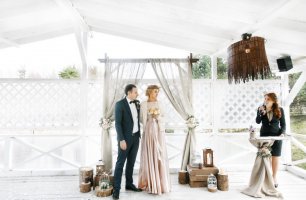 Свадебная церемония. Свадьба в стиле рустик