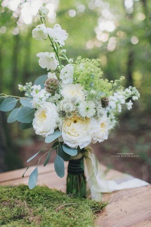 Летний свадебный букет